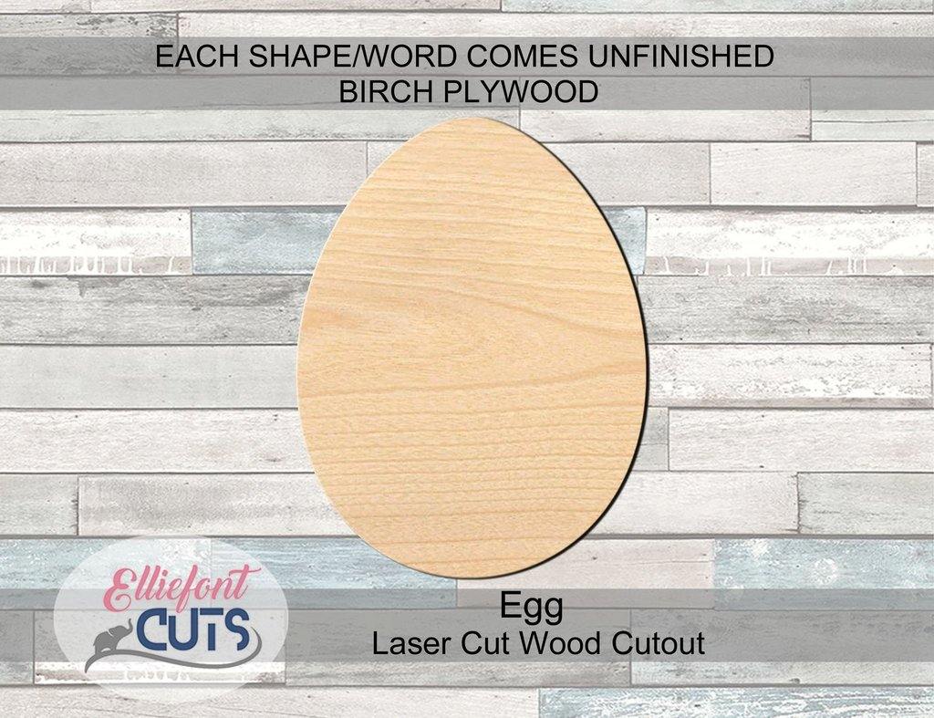 Egg Wood Cutouts - Elliefont Styles