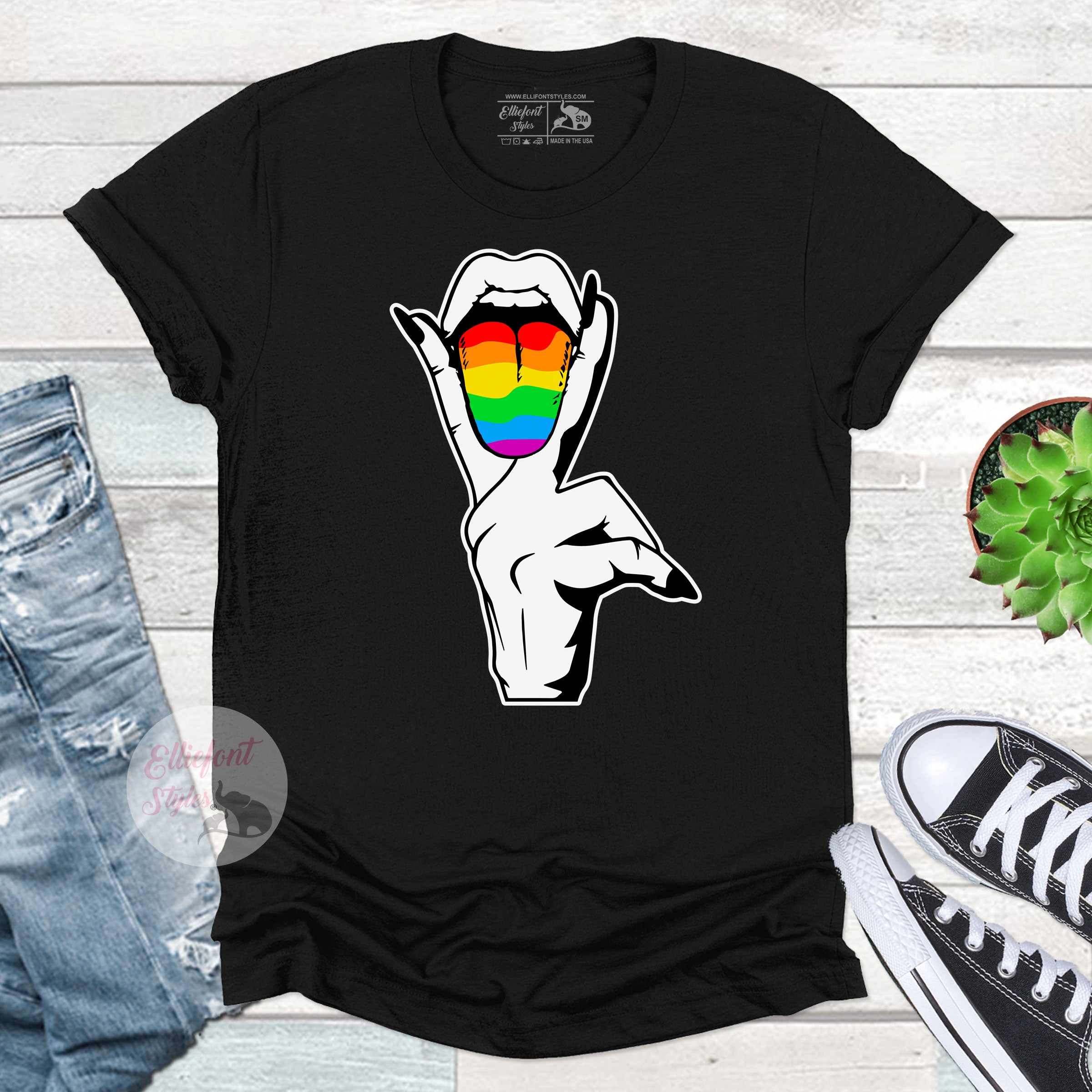 Lesbian Tongue LBGT Shirt