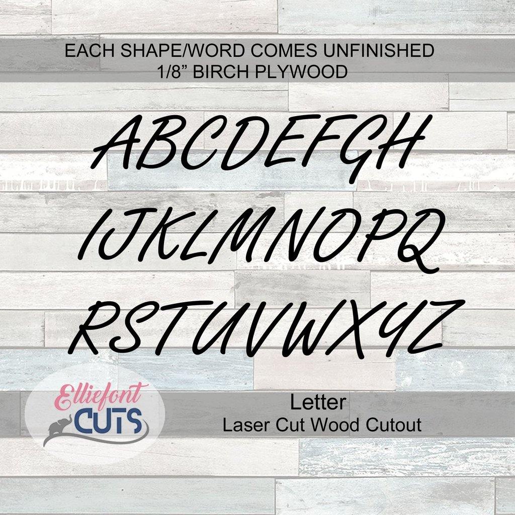 Wood Letters - Elliefont Styles