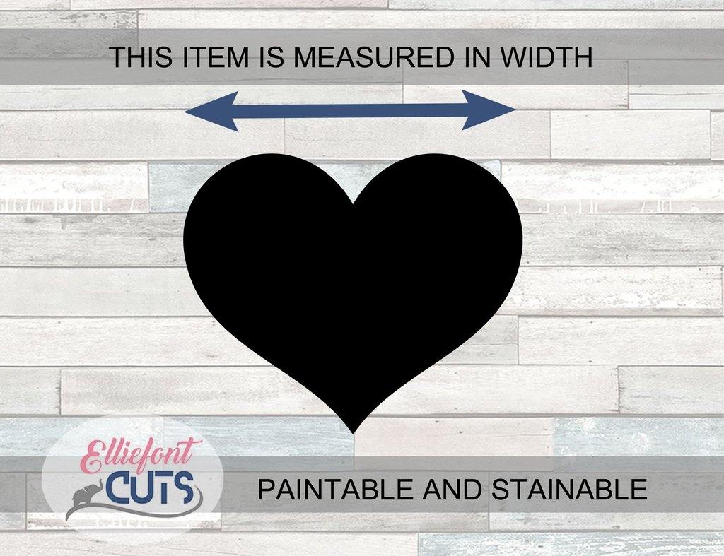 Heart Wood Cutouts - Elliefont Styles