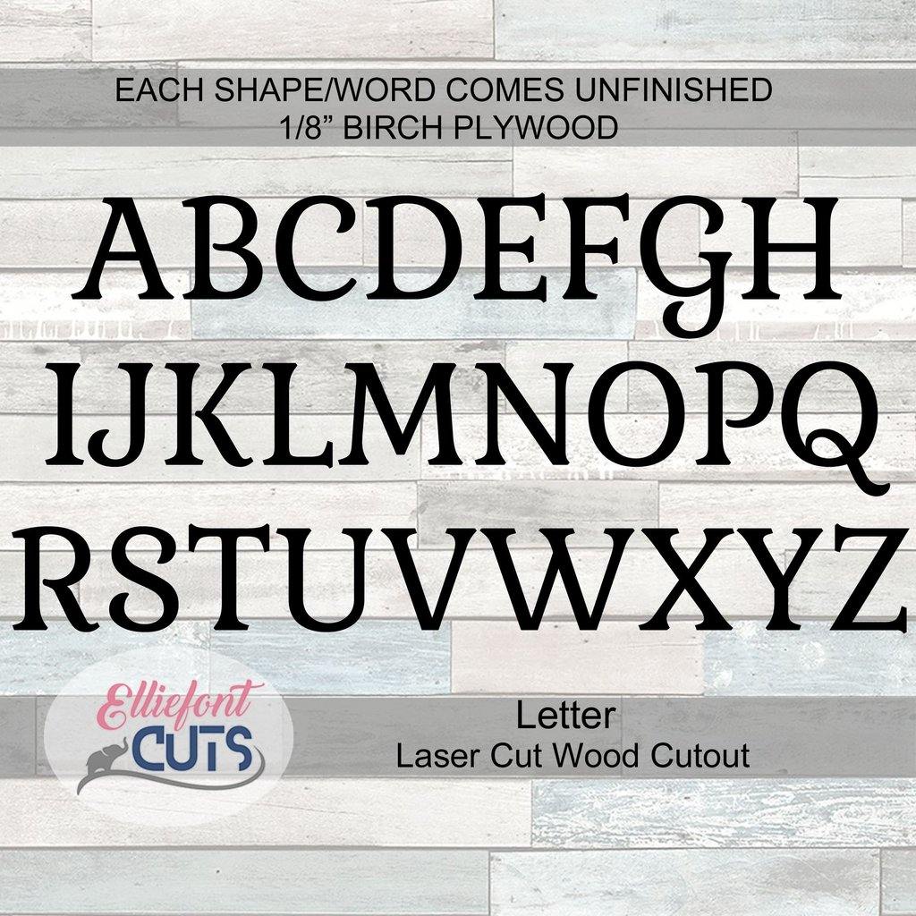 Wood Letters - Elliefont Styles