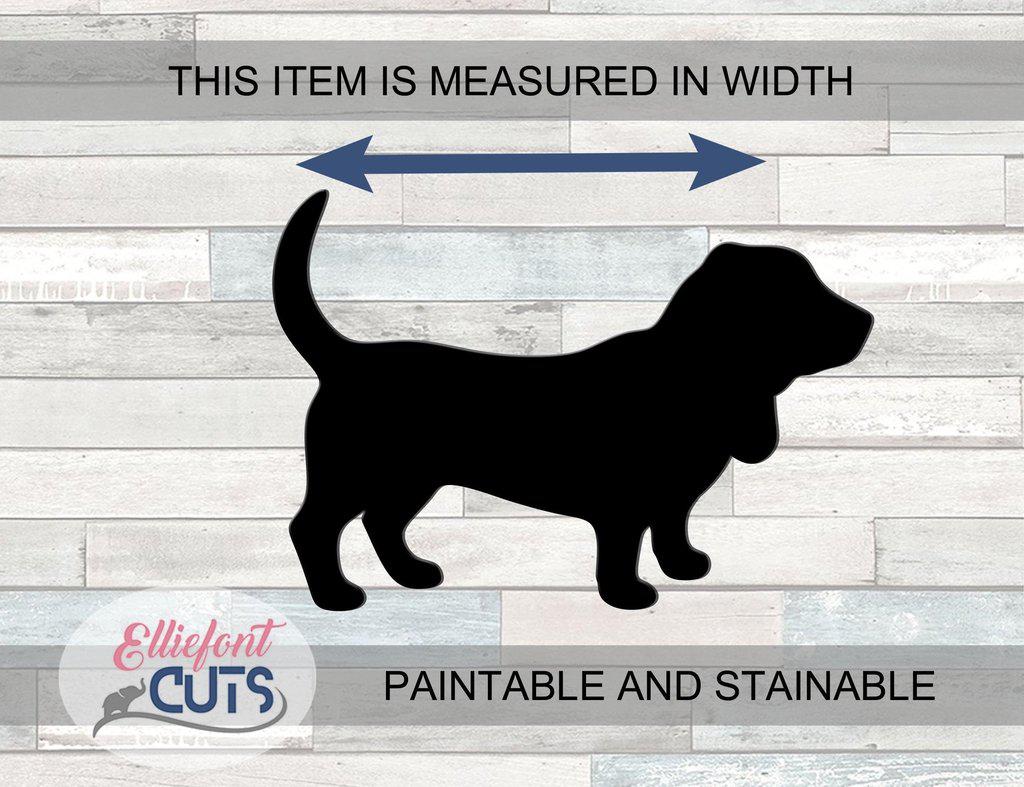 Basset Hound Wood Cutouts - Elliefont Styles