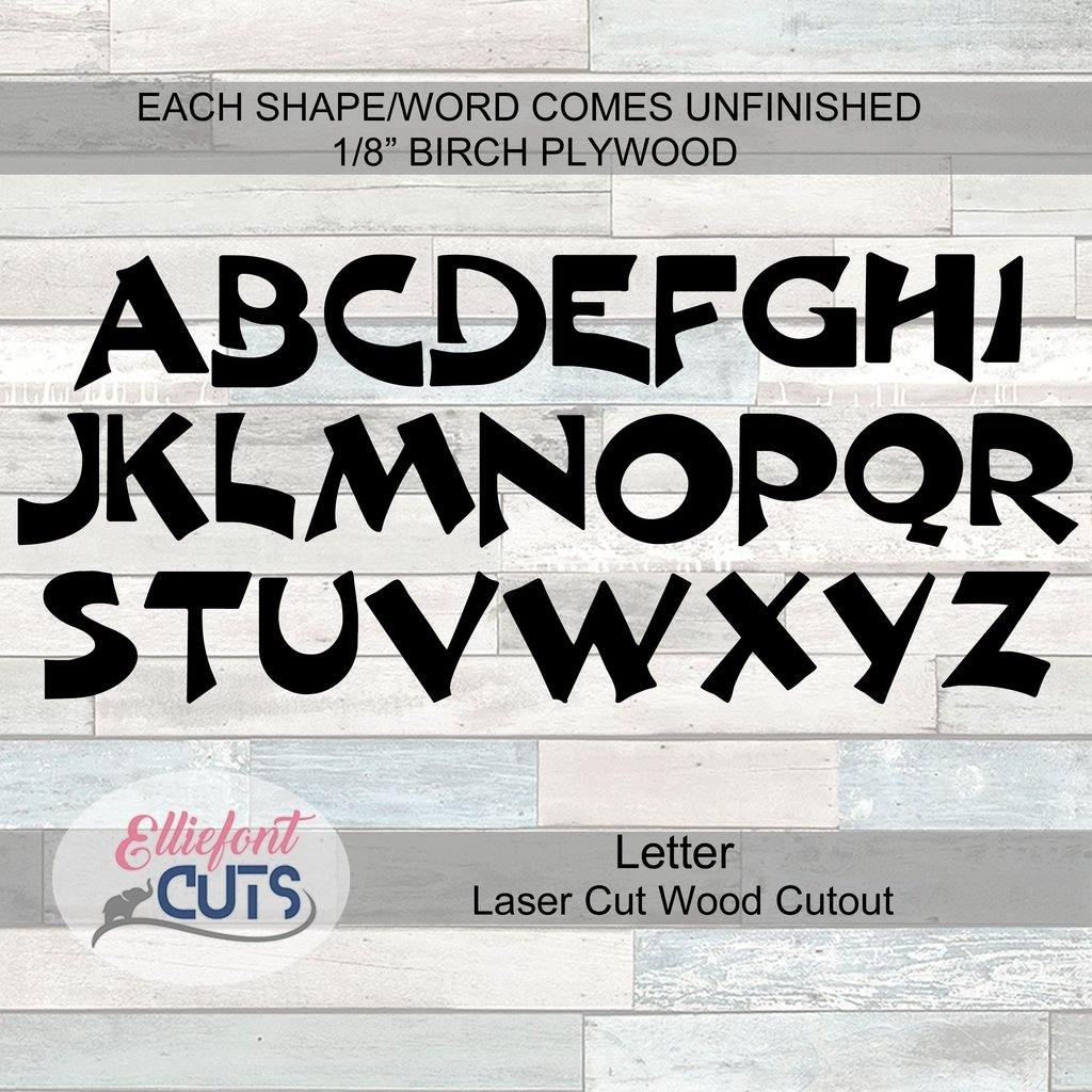 Wood Letters - Elliefont Styles