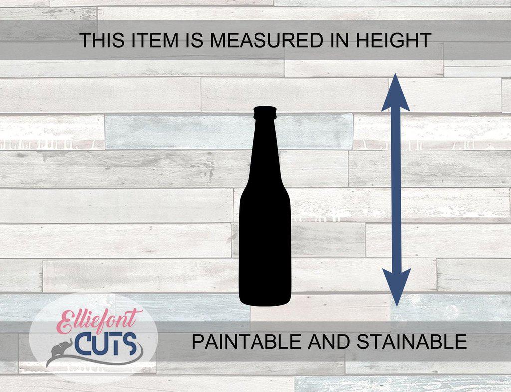 Beer Bottle Wood Cutouts - Elliefont Styles