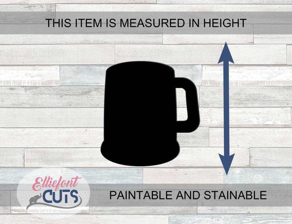 Beer Mug Wood Cutouts - Elliefont Styles