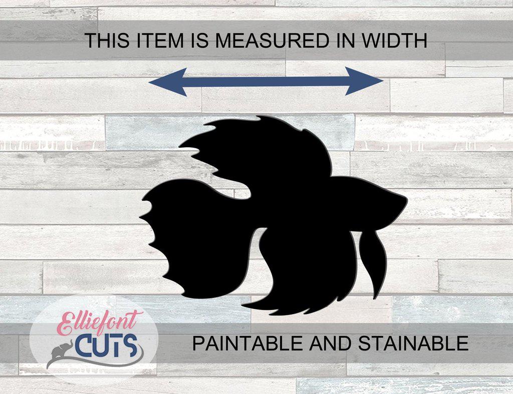 Betta Fish Wood Cutouts - Elliefont Styles