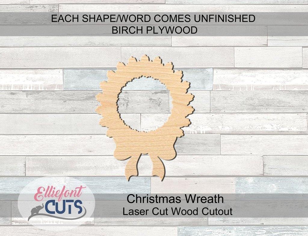 Wreath Wood Cutouts - Elliefont Styles