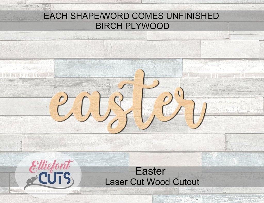 Easter Wood Words - Elliefont Styles