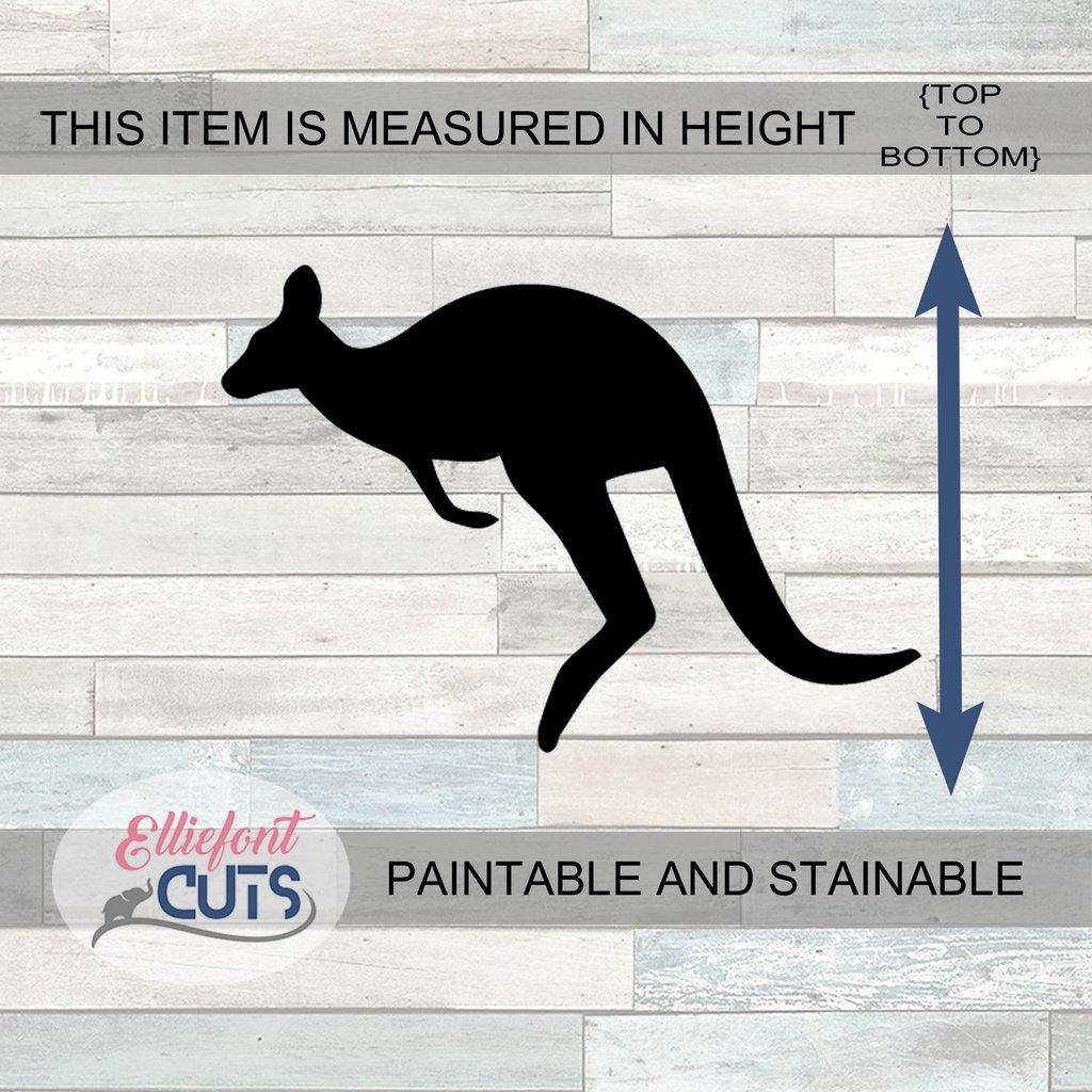 Kangaroo Wood Cutouts - Elliefont Styles