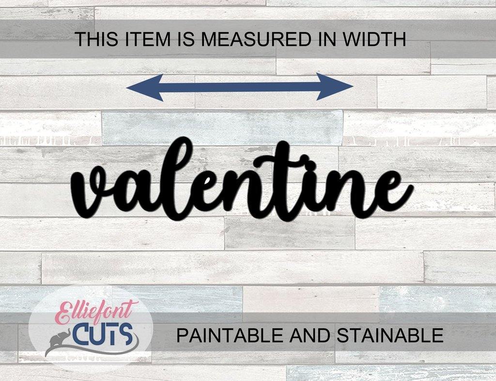 Valentine Wood Words - Elliefont Styles