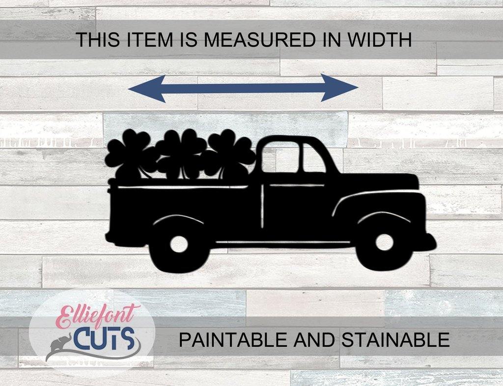 Saint Patricks Truck Wood Cutouts - Elliefont Styles