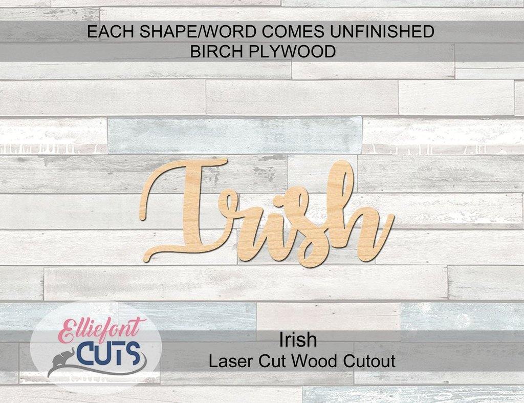 Irish Wood Words - Elliefont Styles
