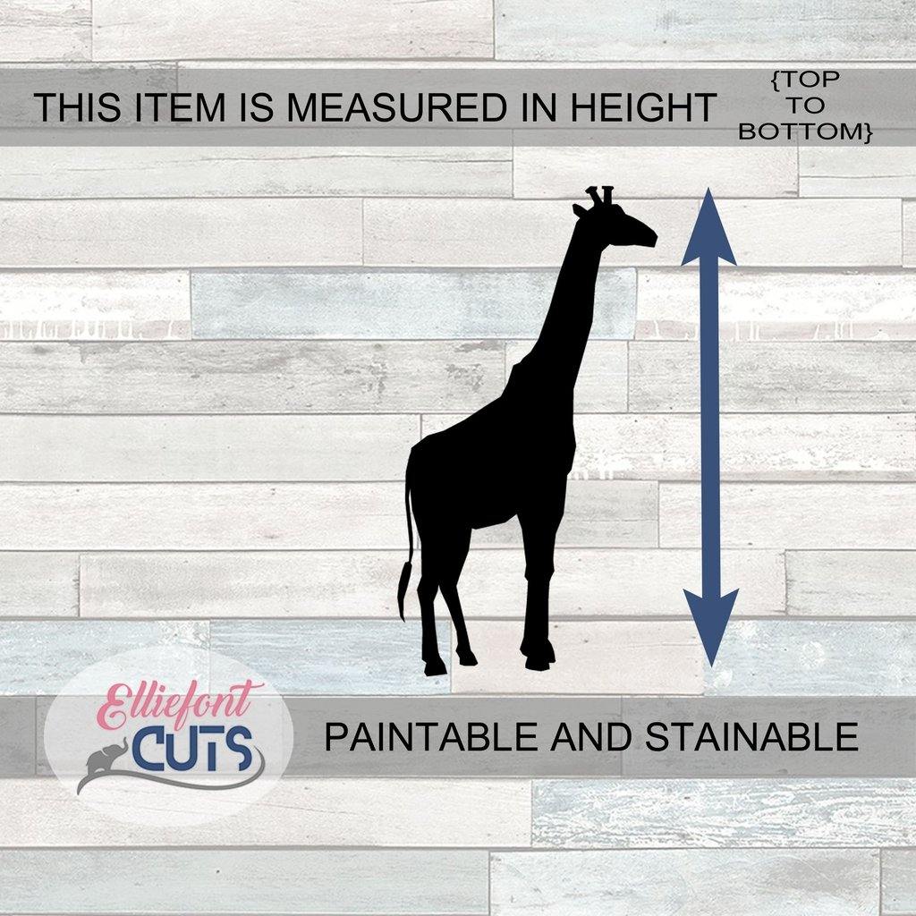 Giraffe Wood Cutouts - Elliefont Styles