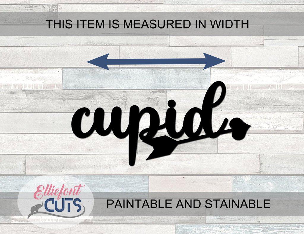Cupid Wood Words - Elliefont Styles
