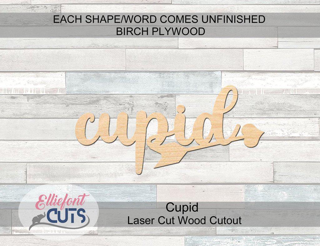 Cupid Wood Words - Elliefont Styles