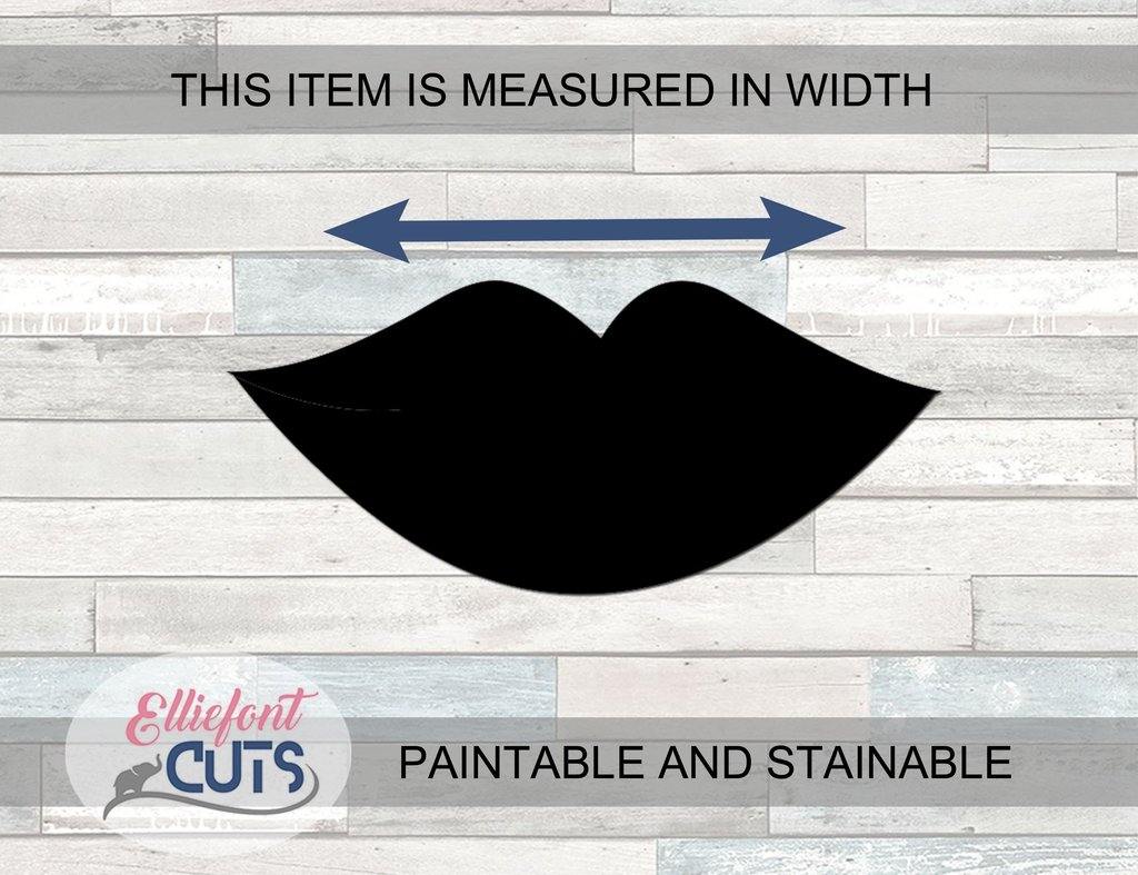 Lips Wood Cutouts - Elliefont Styles
