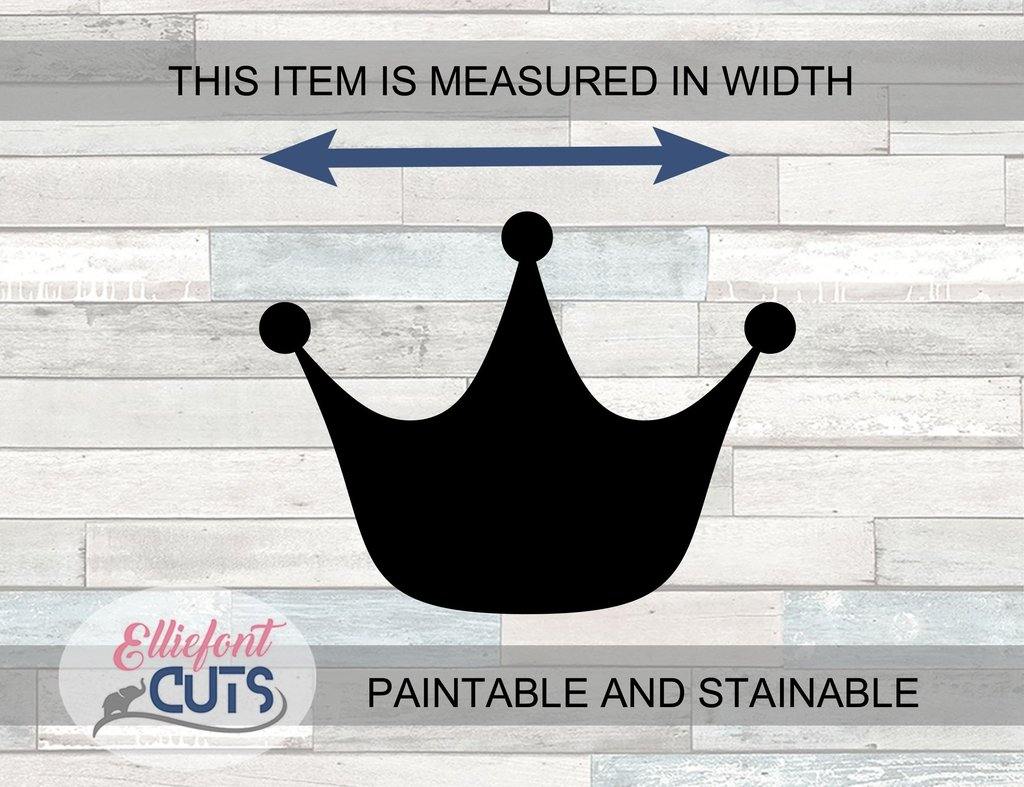 Princess Crown Wood Cutouts - Elliefont Styles