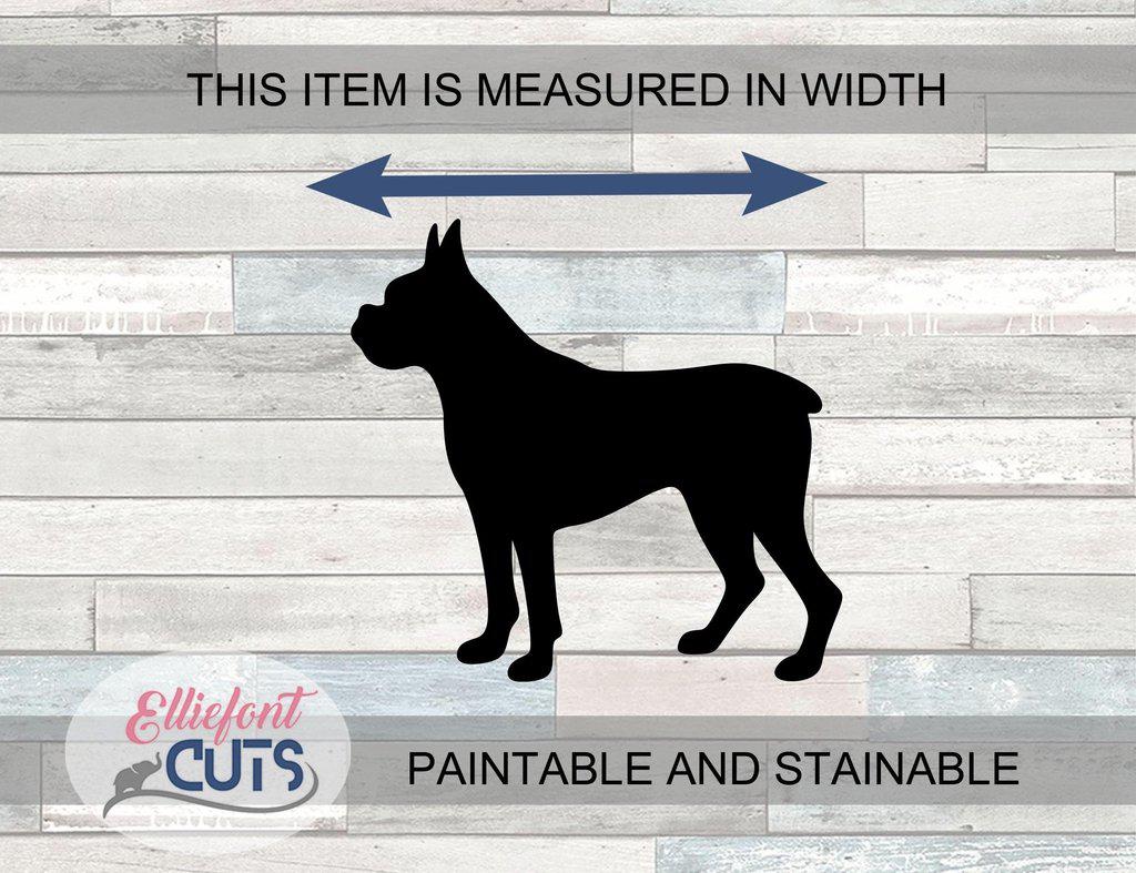 Boxer Wood Cutouts - Elliefont Styles