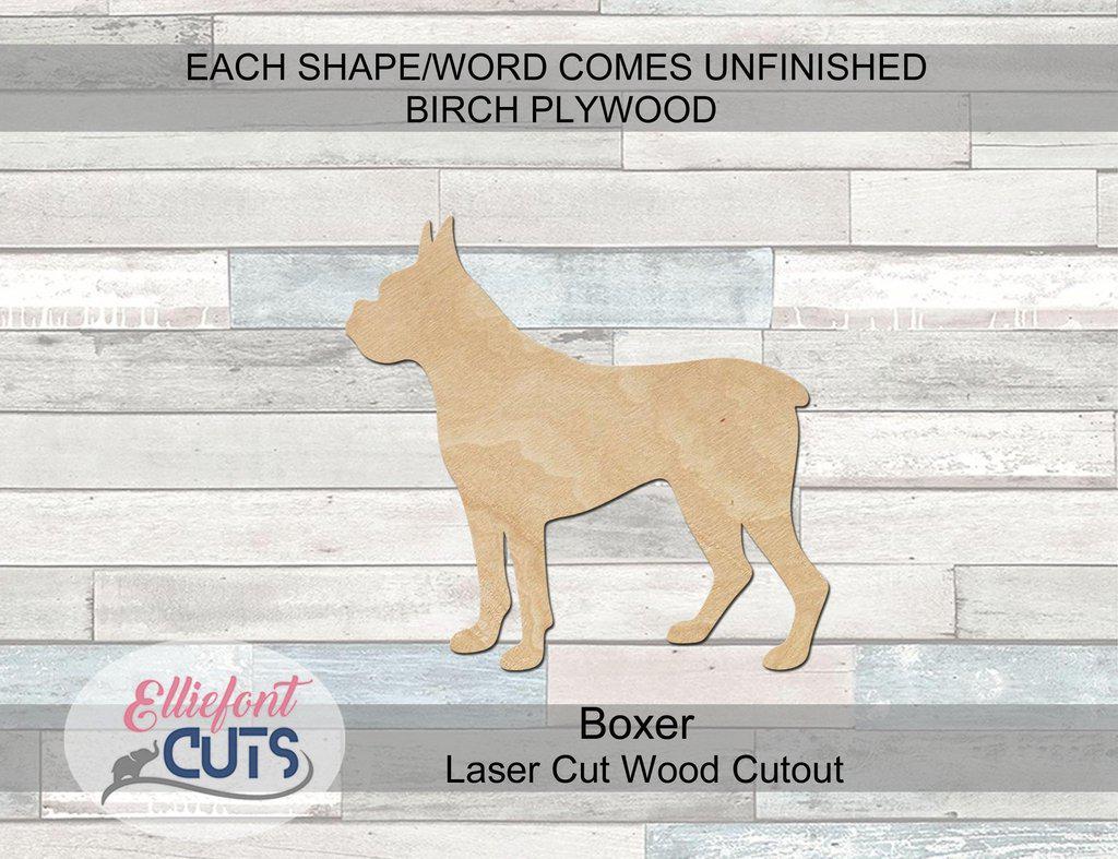 Boxer Wood Cutouts - Elliefont Styles