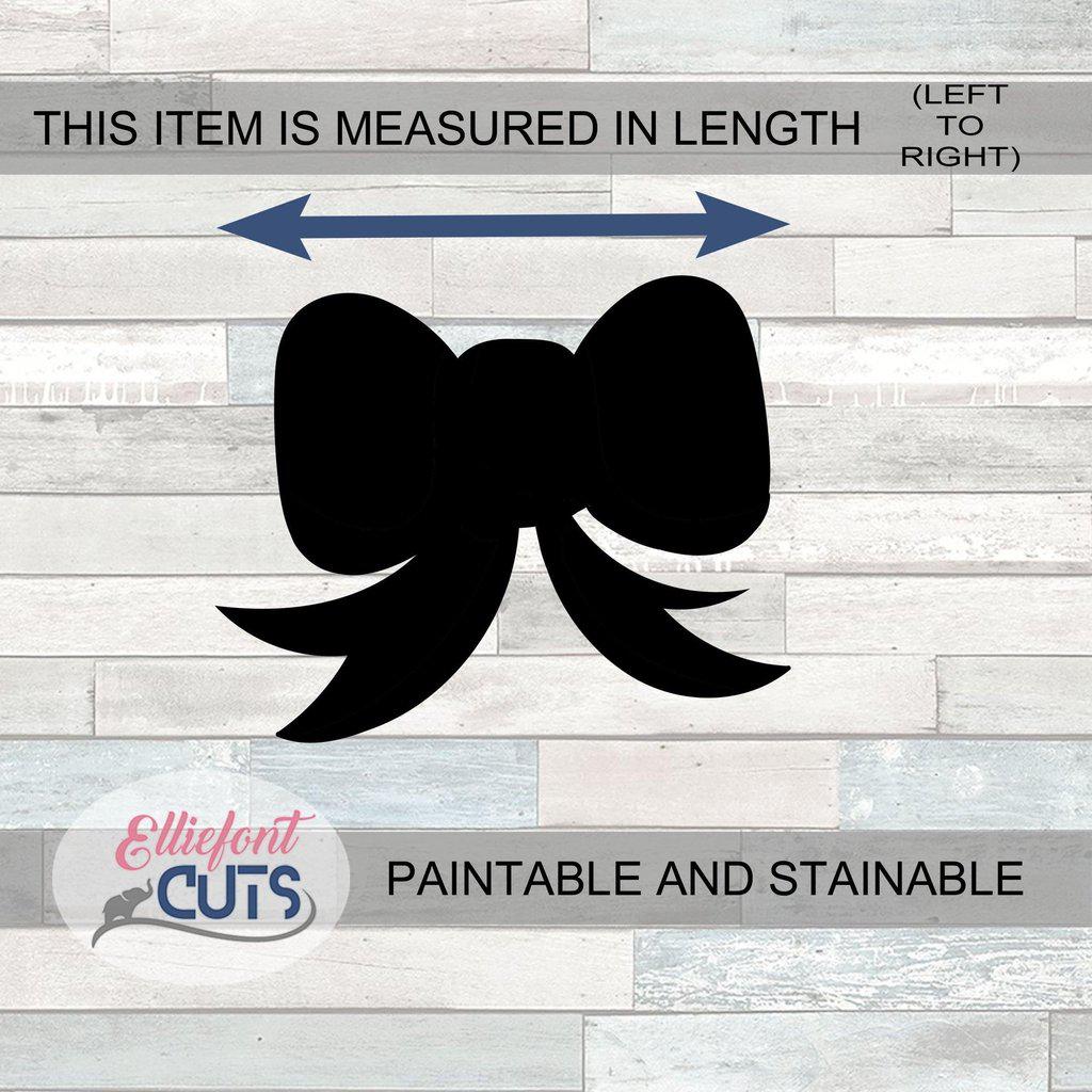 Bow Wood Cutouts - Elliefont Styles