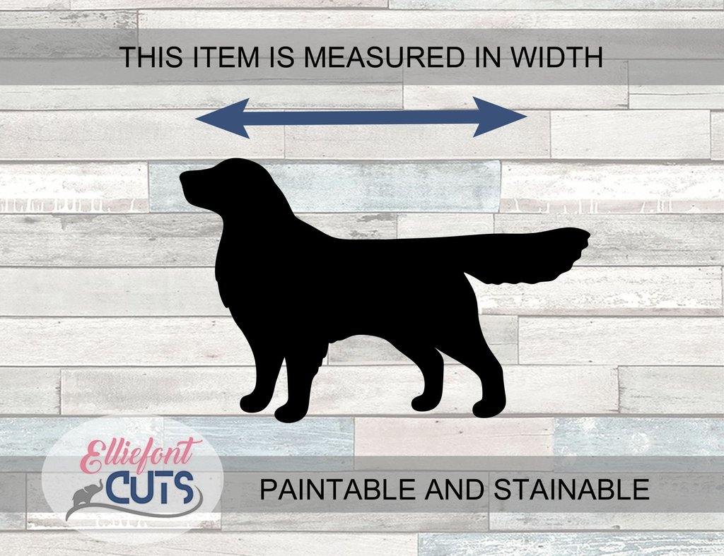Golden Retriever Wood Cutouts - Elliefont Styles