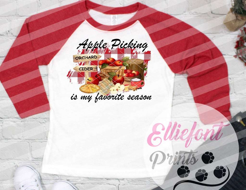 apple picking sublimation png