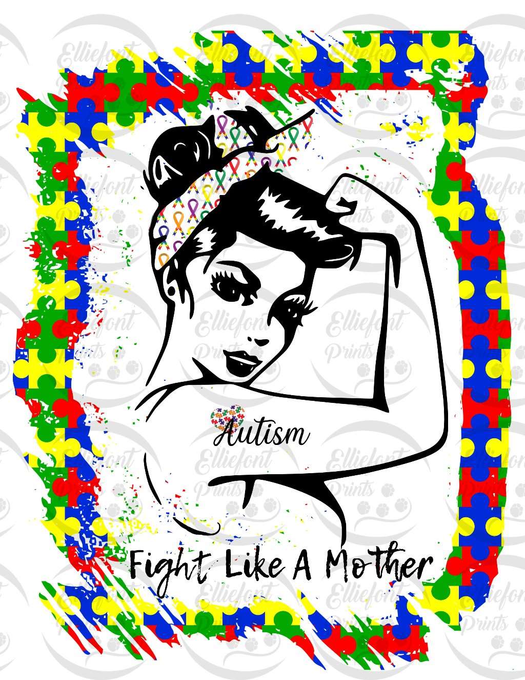 autism sublimation png