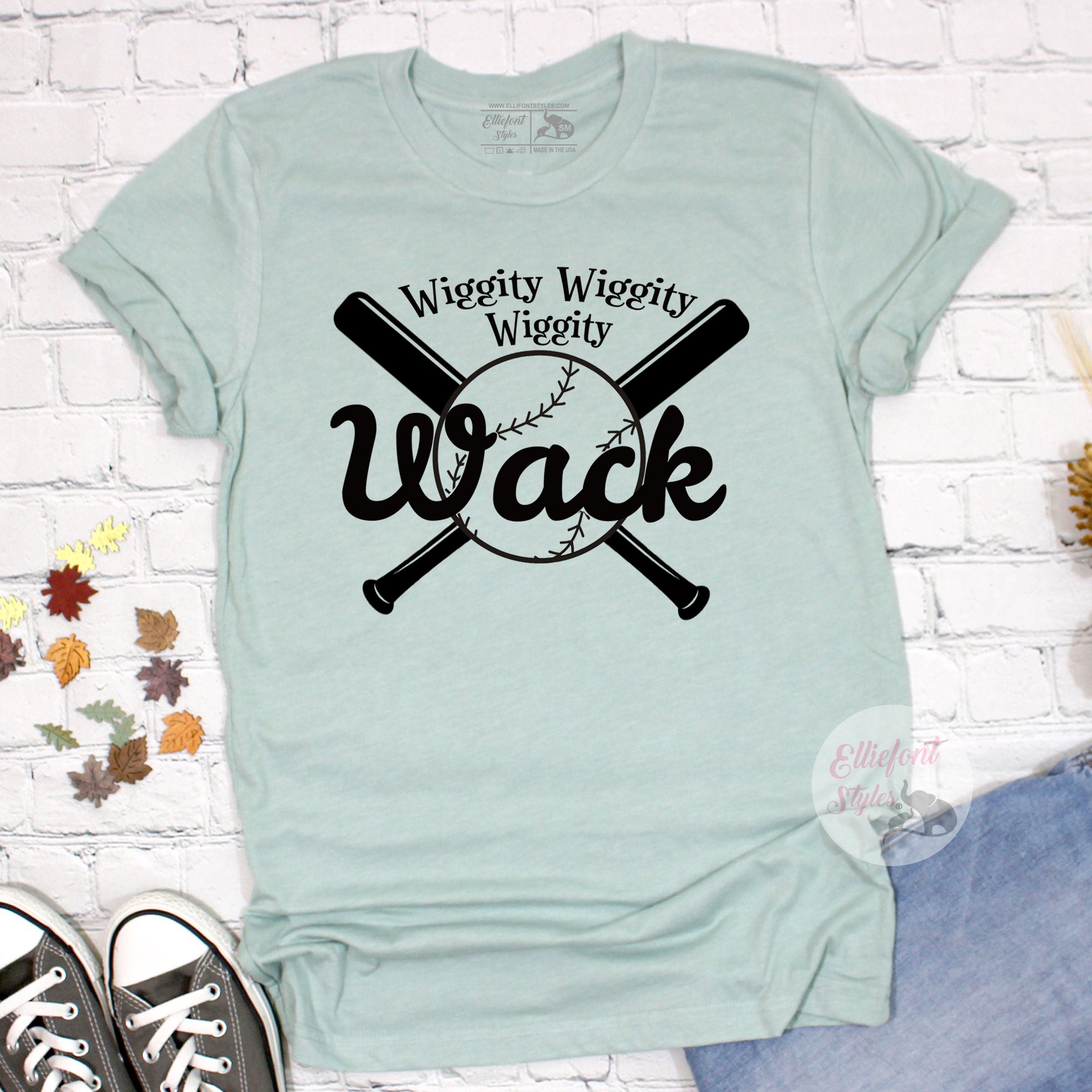 Wiggity Wiggity Wiggity Wack Baseball Softball Tee Shirt