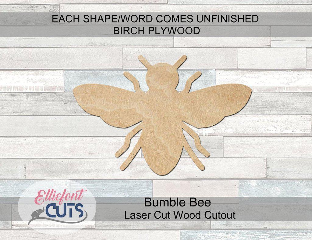 realistic honey bee wood cutouts
