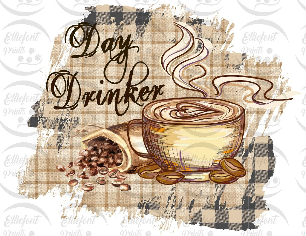 coffee day drinker sublimation png