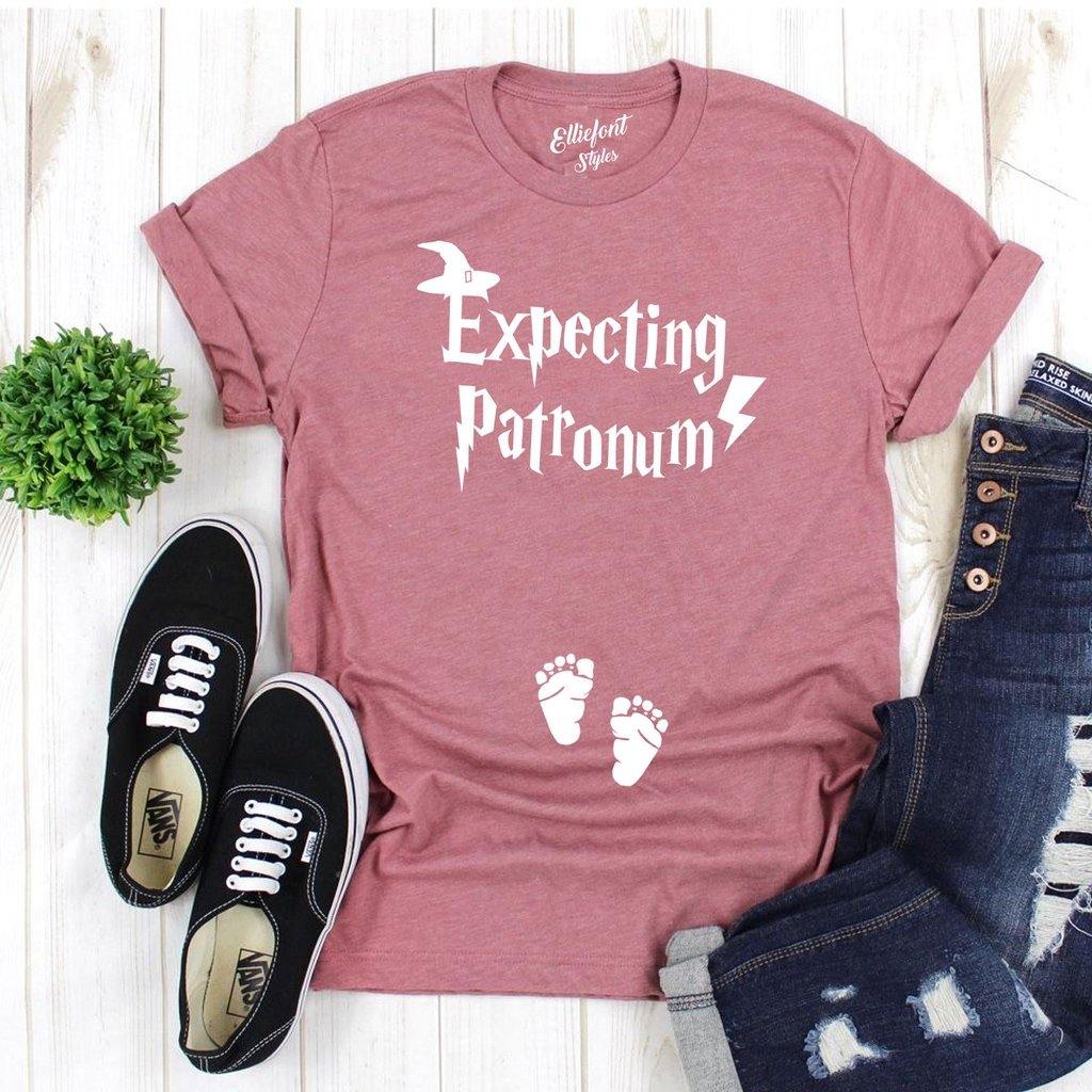 Expecting Patronum Funny Pregnancy Announcement Shirt - Elliefont Styles