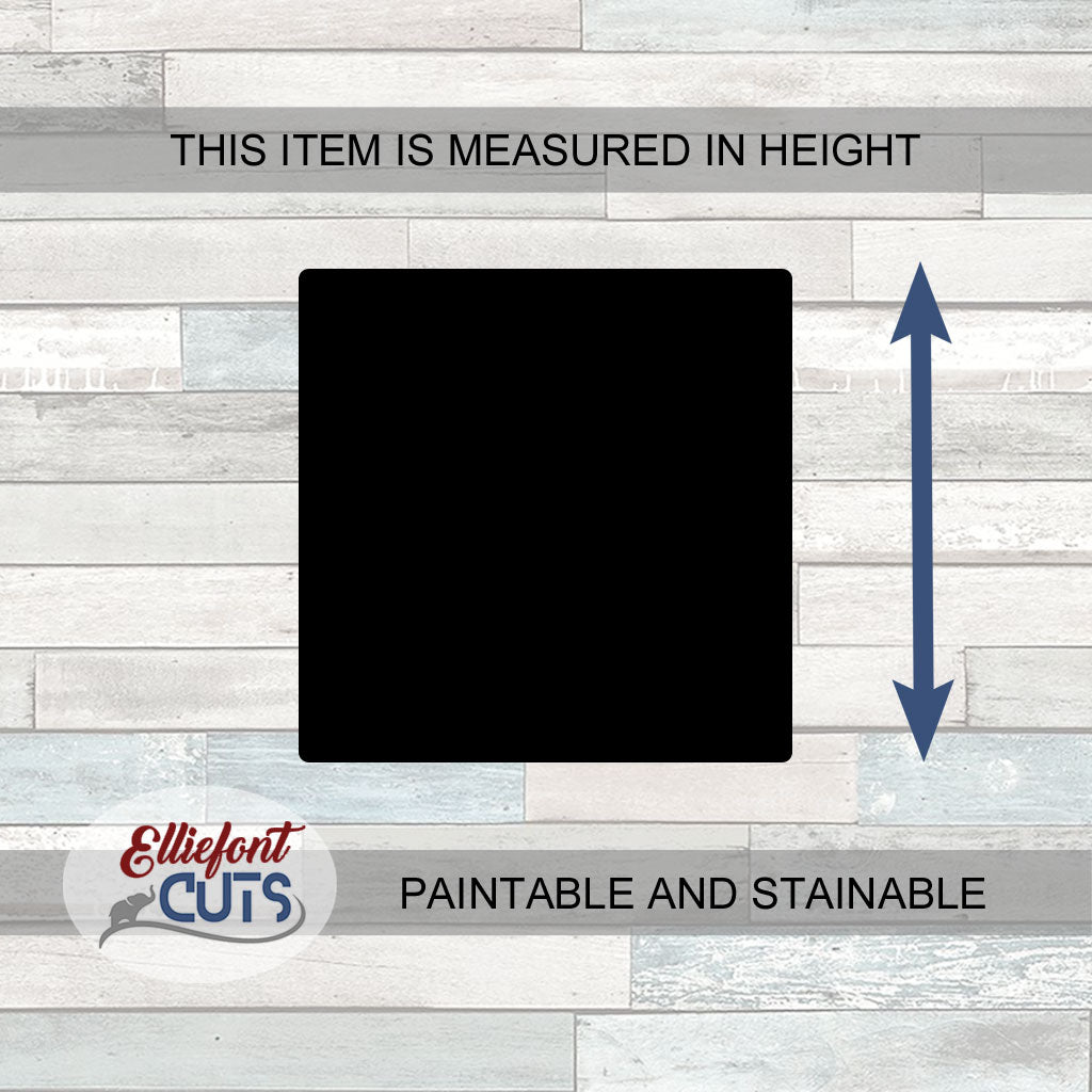 Square Wood Cutouts Rounded Corners