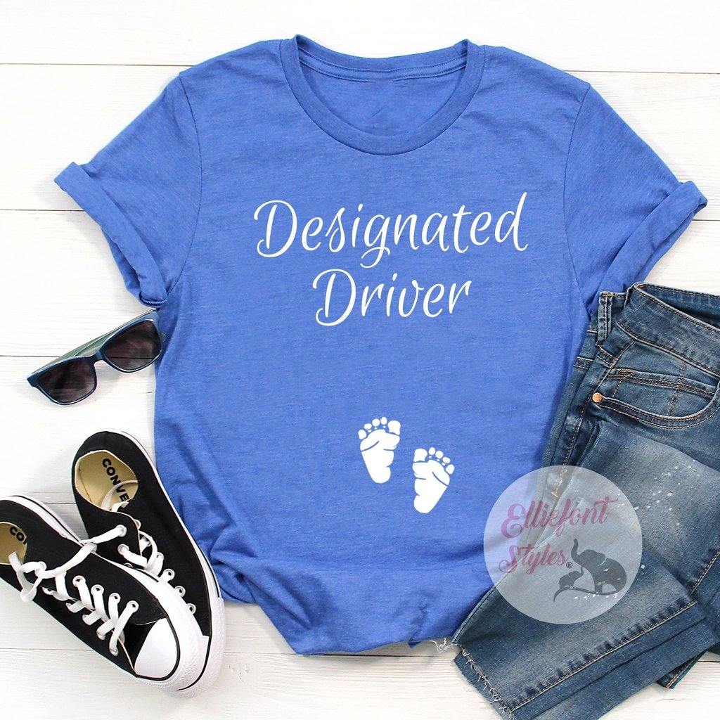 Designated Driver Shirt Pregnancy Announcement Shirt - Elliefont Styles