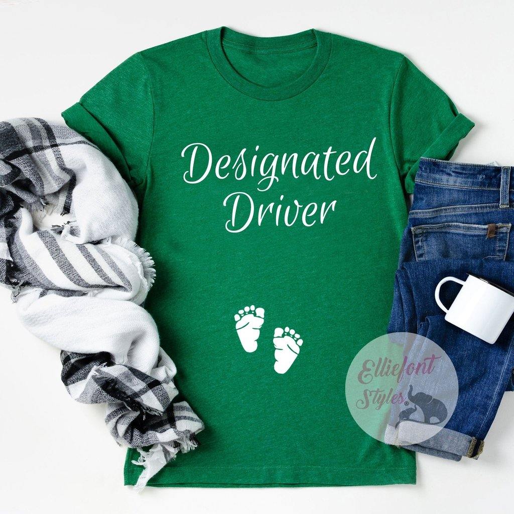 Designated Driver Shirt Pregnancy Announcement Shirt - Elliefont Styles