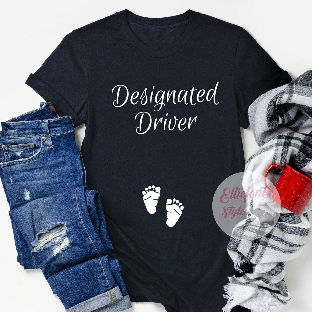 Designated Driver Shirt Pregnancy Announcement Shirt - Elliefont Styles