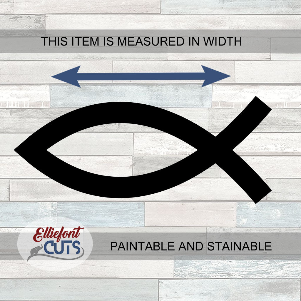 Jesus Fish Wood Cutouts