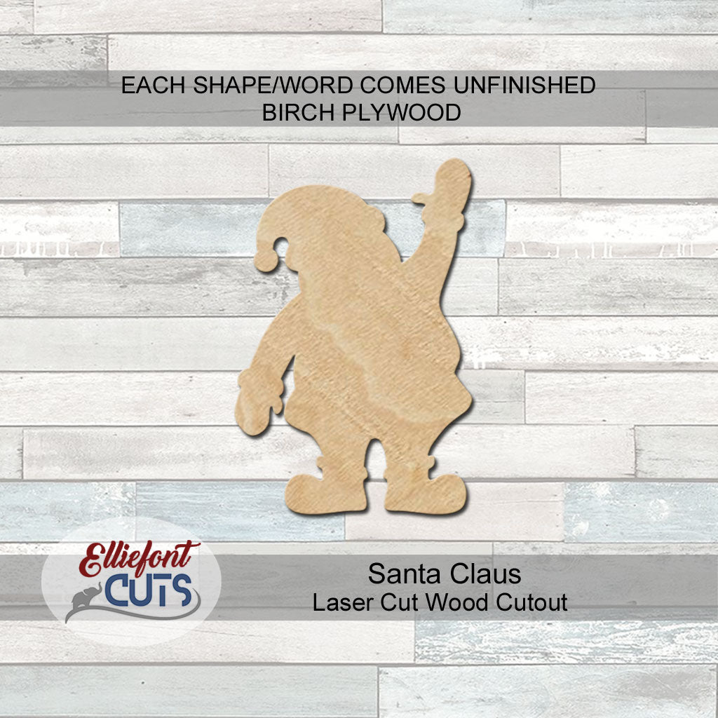 Santa Claus Wood Cutouts