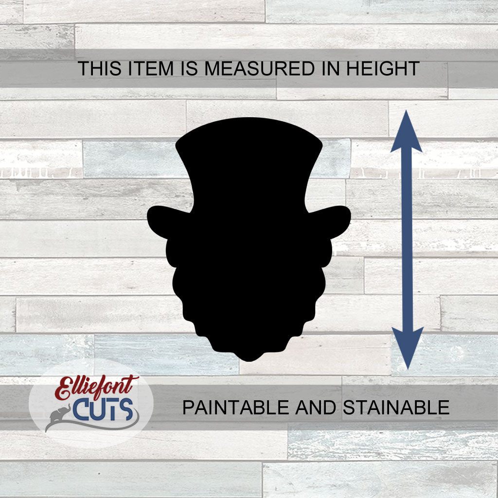 Leprechaun Head Wood Cutouts