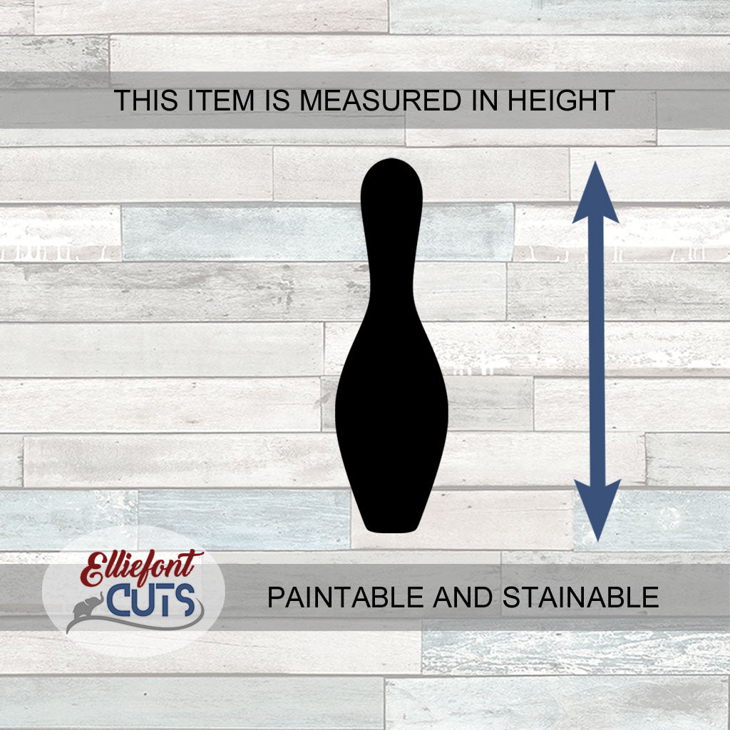 Bowling Pin Wood Cutouts