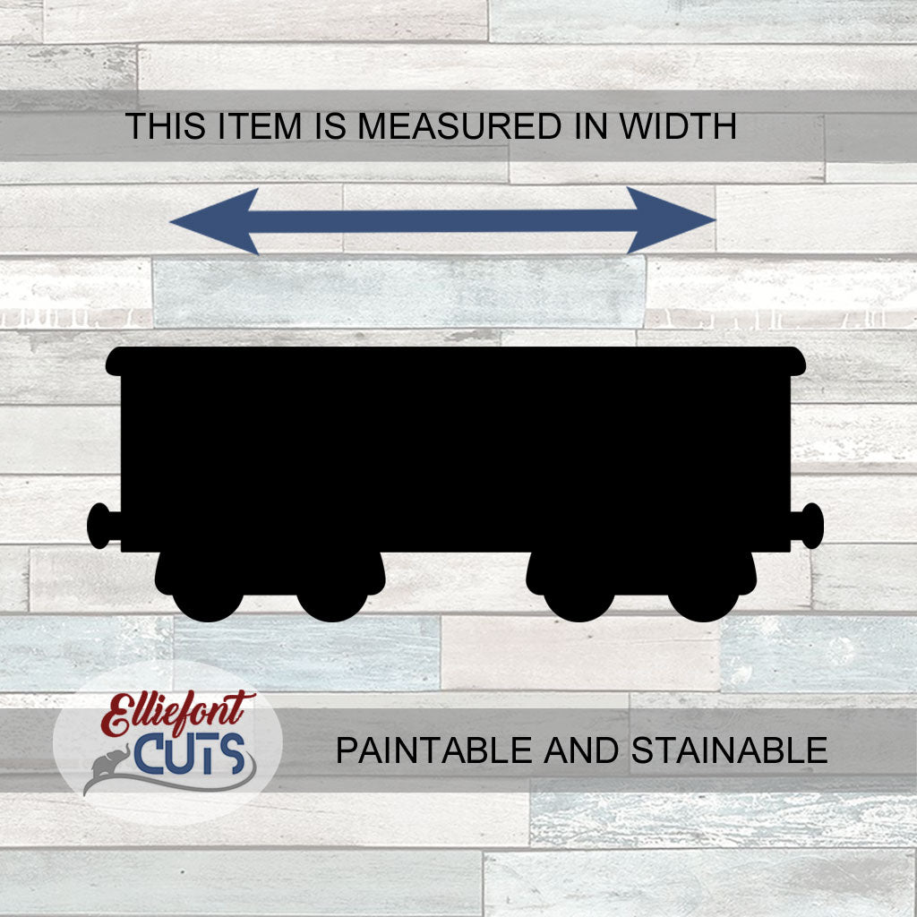 Box Car Wood Cutouts