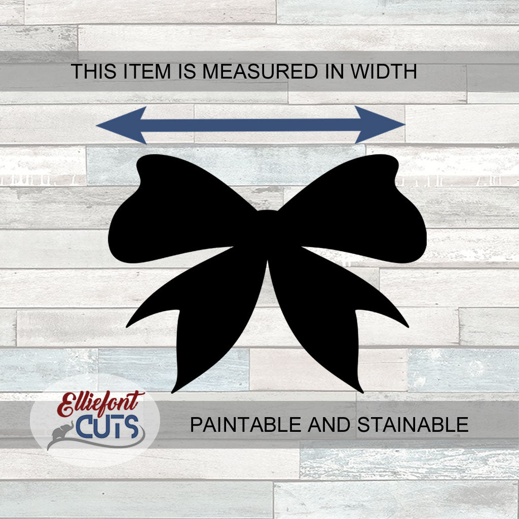 Bow Ribbon Wood Cutouts