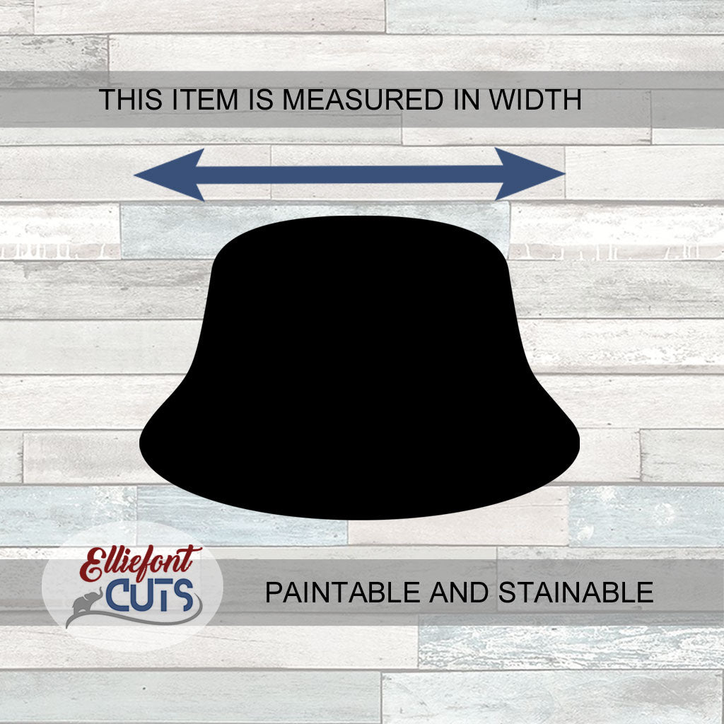 Bucket Hat Wood Cutouts