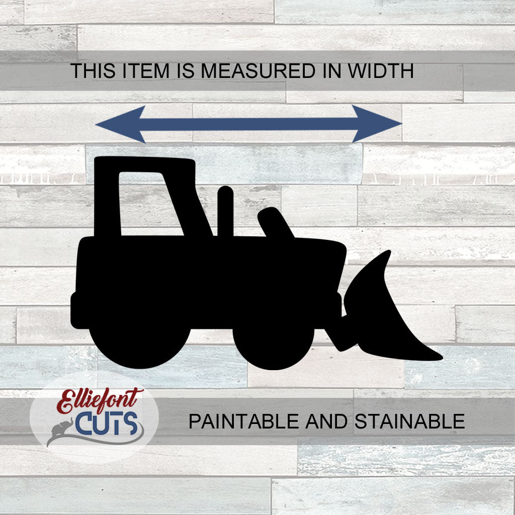 Bulldozer Wood Cutouts