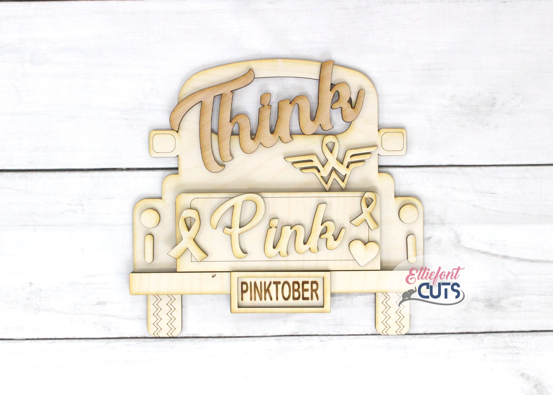 Think Pink DIY Wood Truck Kit