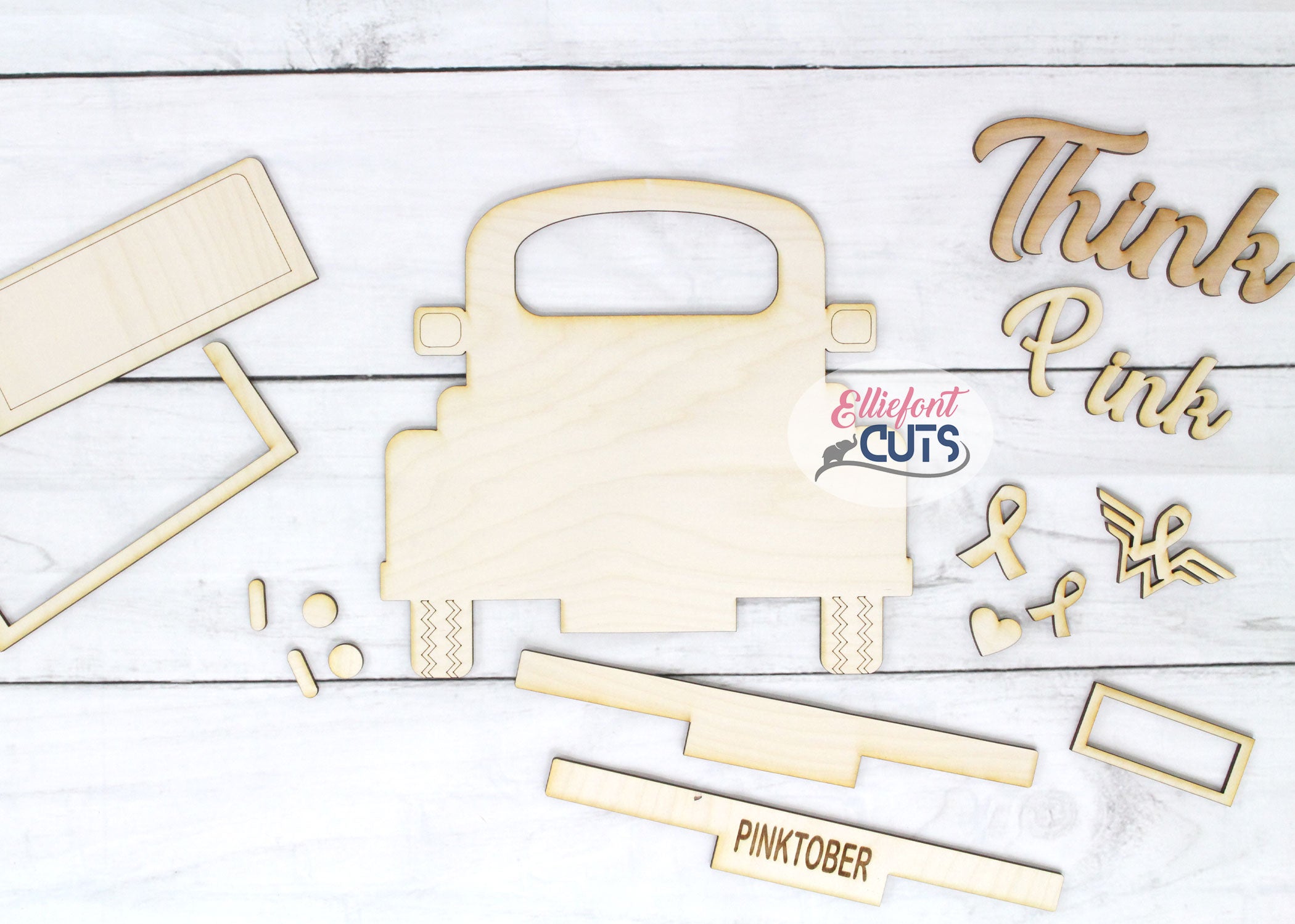 Think Pink DIY Wood Truck Kit