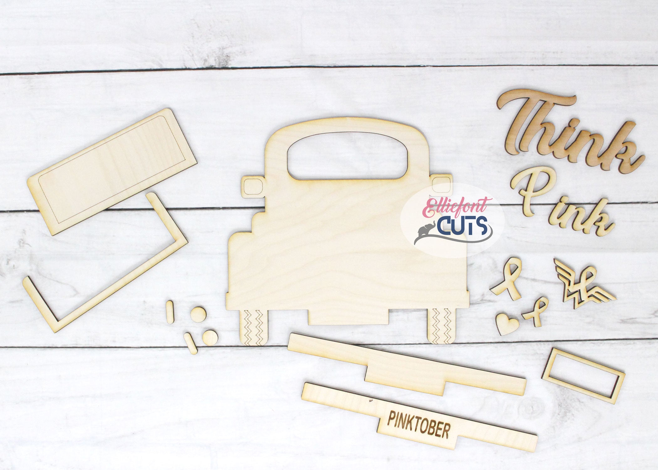 Think Pink DIY Wood Truck Kit