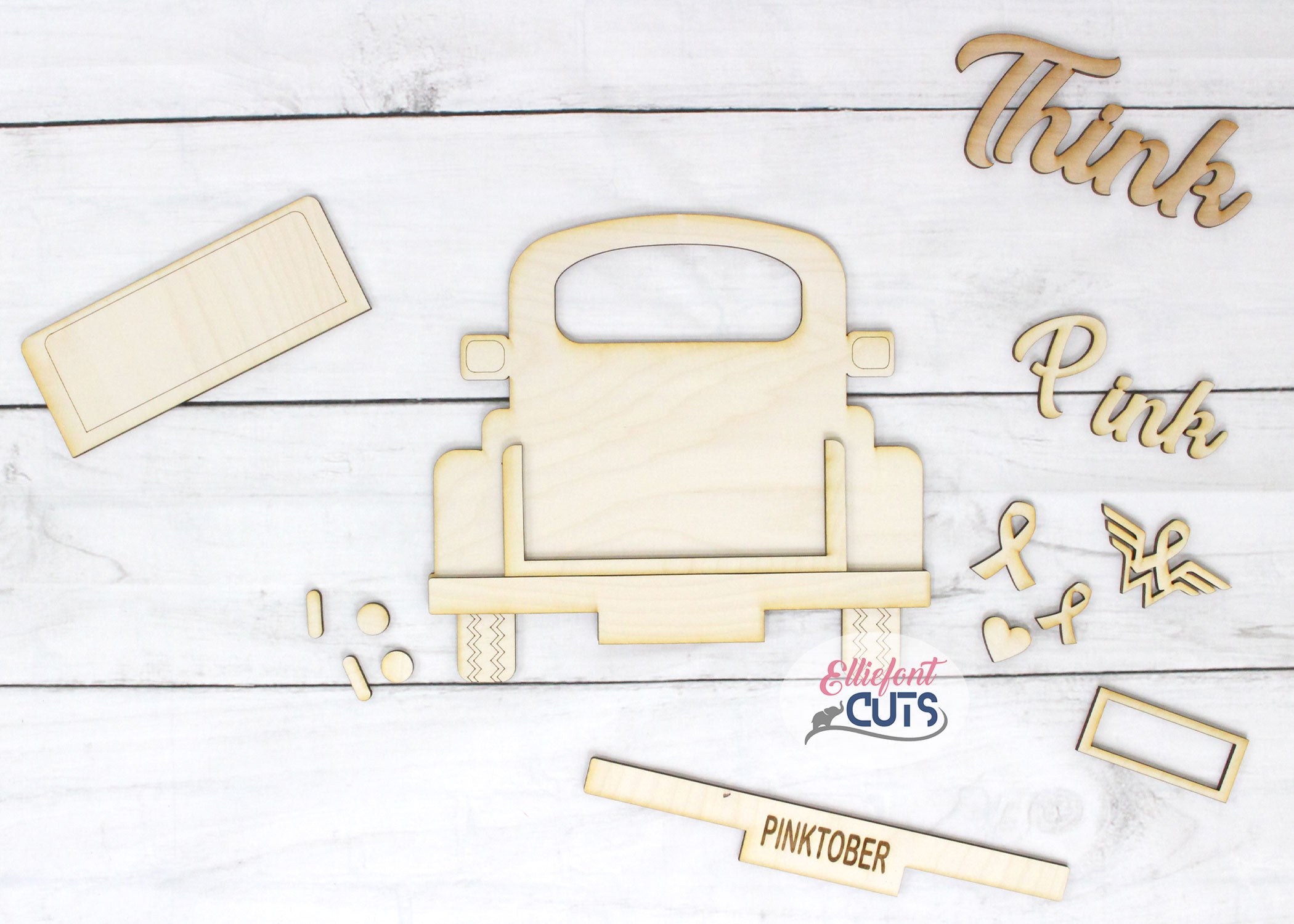 Think Pink DIY Wood Truck Kit