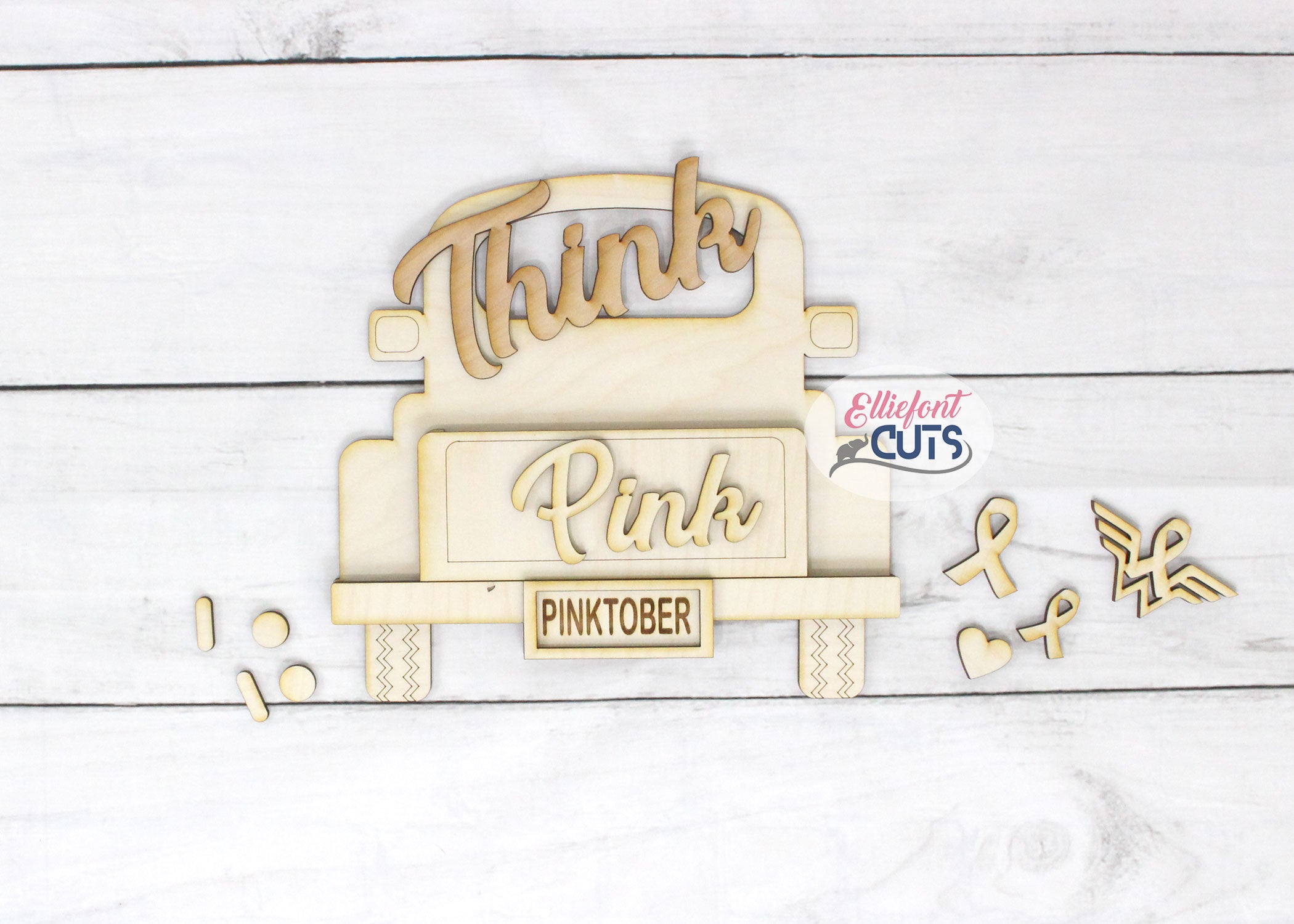 Think Pink DIY Wood Truck Kit