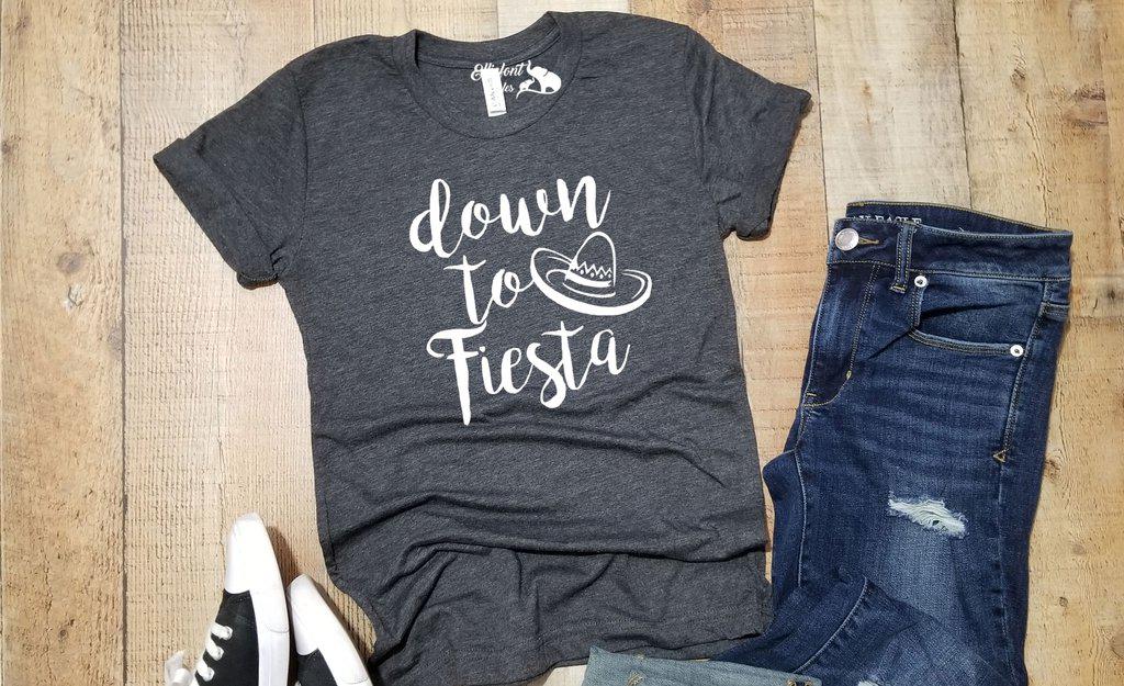 down to fiesta bachelorette party shirts