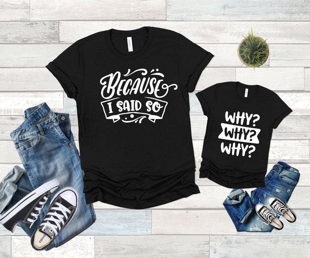 why why why kids shirt